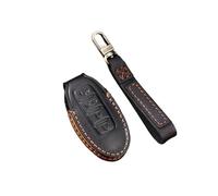 Funda Cuero para Llave Coche Protector Llavero Carcasa para Nissan para Patrol Y62 2021(Black,4 Button)