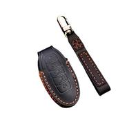 Funda Cuero para Llave Coche Protector Llavero Carcasa para Nissan para Patrol Y62 2021(Black,5 Button)