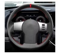 Funda Cuero Para Volante Coche Para Nissan Para Pathfinder III Para Frontier Para Xterra Para Navara 2005-2015 Cubre Volante Antideslizante(Blue Thread)