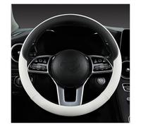 Funda Cuero Perforado Volante Coche Cálida Invierno Fresca Verano Antideslizante Universal 15 Pulgadas Protector De Volante Coche(Black)