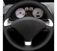 Funda Cuero Volante Coche Para Peugeot 307 Para CC 2004-2009 307 Para SW 2004-2009 407 Para SW 2004 2005 2006 2007 2008 2009 Protector Volante Coche(Red Blue Thread)