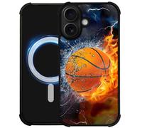 Funda DAIZAG para iPhone 17 [Compatible con Magsafe] Air-Guard Corners - Funda suave a prueba de golpes para nios y hombres - Regalo Ice Fire Ba