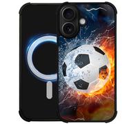 Funda DAIZAG para iPhone 17 [Compatible con Magsafe] Air-Guard Corners - Funda suave a prueba de golpes para nios y hombres - Regalo - Ice Fire