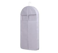 Funda de 1 Uds para Vestidos, Armario, Funda para Ropa, Funda para Traje con Cremallera, Bolsa para Ropa con Ventana Transparente, Protector de Abrigo de Piel