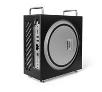 Funda de acrílico esmerilado con soporte vertical para Mac Studio M1/M2/M4 Ultra, con cubierta lateral magnética de acceso completo, ventilación de refrigeración, antiarañazos, a prueba de polvo