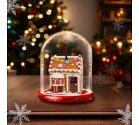 Funda de acrílico para Lego 40809 Festive Gingerbread House, caja a prueba de polvo, caja de almacenamiento, caja transparente, caja de visualización compatible con 40809 (solo caja)