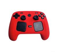 Funda de agarre de silicona para Steam Controller 2 | Material de silicona, textura antideslizante, protección contra arañazos para jugadores (rojo)