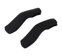 Funda de agarre para cochecito de bebé, protector de mango para cochecito, 1 par, neopreno negro, ajuste universal, fácil de limpiar