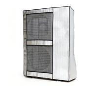 Funda de aire acondicionado para exteriores, impermeable y resistente al sol, protector de unidad de CA con malla, no requiere desmontaje, se adapta a 98 x 38 x 138 cm