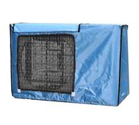 Funda de aire acondicionado para exteriores, tela de buey Du 600D, impermeable y resistente al polvo, por lo que protege para todas las estaciones, se adapta a unidades estándar (azul 94 x 68 x 36 cm)