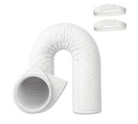 Funda de aislamiento de manguera de CA portátil de tela Oxford blanca, envoltura de aislamiento de conducto térmico para mangueras de escape de 5-5, 9 pulgadas, piezas de aire acondicionado
