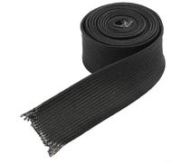Funda de aislamiento térmico de fibra de vidrio negra de alta resistencia hasta 500 °C para cables ignífugos para calentadores Webasto de 2000 mm x 25 o 30 o 35 (2000 mm/35 mm)