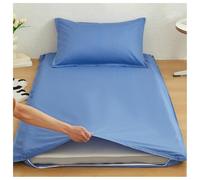 Funda De Algodón For Futón De Suelo, Funda Japonesa con Cremallera For Tamaños Individual, Matrimonial Y Queen, For Colchón De Suelo Japonés Tradicional, Tatami, Lavable(Blue,90x200cm/35x79in)