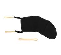 Funda de algodón para mentonera, almohadilla para mentón de violín, protector de cojín suave con ajuste cómodo, funda de algodón para mentón para violín 34/44/, negro