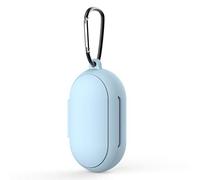 Funda de Almacenamiento de Auriculares Funda de Transporte Suave Earbuds para Samsung Galaxy Buds (Buds+) con Gancho Anti-pérdida Herramientas Silicona Funda Completa Protectora (Light Blue)