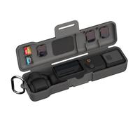 Funda de almacenamiento impermeable para DJI OSMO Pocket 3, funda rígida portátil con gancho, funda protectora simple de color sólido para DJI Osmo Pocket 3, accesorios para tarjetas SD, Gray, Funda