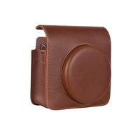 Funda de almacenamiento instantánea para cámara de piel sintética, hebilla magnética con correa para el hombro, compatible con Fujifilm Instax Square SQ40/ SQ1