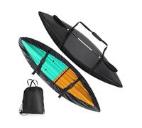 Funda de Almacenamiento para Canoa, Cubierta de Almacenamiento for Kayak Multicolor for Kayaks de 2,1 a 6 m(Black,Fit 2.6m to 3 m Kayak)