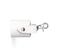 Funda de almacenamiento portátil de 135 rollos de película de piel sintética, llavero colgante para fotógrafos y entusiastas retro, White