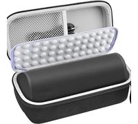 Funda de almacenamiento rígida para altavoces Sonos Roam 2, resistente a los golpes, de tela resistente con doble cremallera, funda protectora compacta de 22 x 9 x 8,5 cm para viajes al aire libre