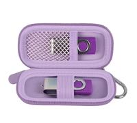 Funda de almacenamiento USB compatible con SanDisk/para Samsung / para unidad flash PNY, 16/32/128 GB, color morado claro