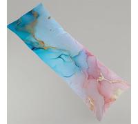 Funda de Almohada 180 x 60 cm Rosa Almohada para Dormir de Lado Mármol Cojines Grandes, con Cremallera Invisible Terciopelo Decor Cojines Cama, Suave y Transpirable Body Pillow Funda Cojines Y4-2
