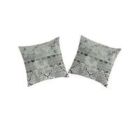 Funda de almohada (2) alain azul/gris 65x65(2) cm