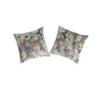 Funda de almohada (2) rindael gris/marrón 65x65(2) cm 65 cm