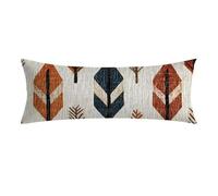 Funda de Almohada 20x60 cm Crema Rectangular Funda Almohada con Cremallera Invisible Súper Comodidad y Transpirable Lino Europa del Norte Fundas Cojines para Dormitorios para Todas Las Camas 0E-655