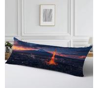 Funda de Almohada 30x90 Monte Fuji Cojines Ciudad Cojin Impermeable, Cod611 | Funda Almohada 90 X 30, Lujo Suave Rectangular Cojines Cama, Fundas Almohadas Impermeable Ropa de Cama Sofá Dormitorio