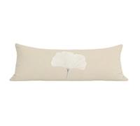 Funda de Almohada 40 x 140 cm nórdico Protector Almohada 140 cm con Cremallera Invisible, Terciopelo Suave y Transpirable Pillow Case Beige Impresión a Doble Cara para Cama, Sofá y Dormitorio dg-16