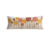 Funda de Almohada 40x110 cm Abstracto Protector Almohada 150 cm Cojines Flor Terciopelo Suave, Resistente Cushion Covers Pillow Case con Cremallera Invisible Funda Cojines para Decoración Otoño G-187