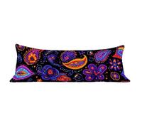 Funda de Almohada 50 x 150 cm Cortijo Protector Almohada 150 cm con Cremallera Invisible, Lino Durable y Transpirable Pillow Case nórdico Impresión a Doble Cara para Cama, Sofá y Dormitorio dg-408