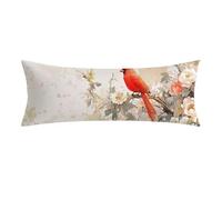 Funda de Almohada 50x150 cm animal Rectangular Funda Almohada con Cremallera Invisible, Lino Cojines Sofa, Súper Comodidad y Transpirable Loro Fundas Cojines para Dormitorios Todas Las Camas 0E-227