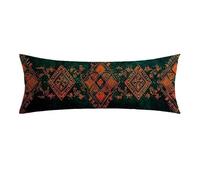 Funda de Almohada 50x150 cm Retro Rectangular Funda Almohada con Cremallera Invisible, Lino Cojines Sofa, Comodidad y Transpirable abstracto Fundas Cojines para Dormitorios Todas Las Camas 0E-258