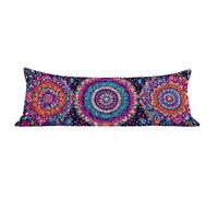 Funda de Almohada 60 x 180 cm Estilo campestre Protector Almohada 180 cm con Cremallera Invisible, Terciopelo Suave Pillow Case Cortijo Impresión a Doble Cara para Cama, Sofá y Dormitorio dg-407