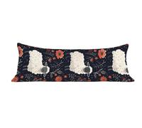Funda de Almohada 60 x 180 cm Marina de Guerra Protector Almohada 180 cm con Cremallera Invisible, Lino Durable Pillow Case Largas Animal Impresión a Doble Cara para Cama, Sofá y Dormitorio dg-588