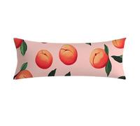 Funda de Almohada 60x180 cm rosa Rectangular Funda Almohada con Cremallera Invisible, Lino Cojines Sofa, Súper Comodidad y Transpirable natural Fundas Cojines para Dormitorios Todas Las Camas 0E-250