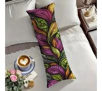 Funda de Almohada 90 Púrpura Funda Cojin Verde Salvia Doble Cara Estampado, Rectangular Fundas de Almohada 30x90 cm con Cremallera Invisible Diseño para Decoración Home Cama, Regalo Mujer O-1957