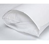 Funda de Almohada Blanca con Solapa - Poli Algodón 50/50-144 Hilos 115 Gramos Color Blanco Talla Almohada 70/75 cm - Dhestia Home
