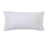 Funda de Almohada Bocas Abiertas - Poli Algodón 50/50-144 Hilos 115 Gramos Color Blanco Talla Almohada 90 cm - Dhestia Home