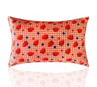 Funda de Almohada, Cabello con Cierre Oculto de Color terso(Strawberry Fruit,50x70cm)