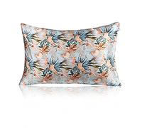Funda de Almohada, Cabello con Cierre Oculto de Color terso(Strelitzia Print,50x60cm)