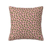 Funda de almohada con cremallera oculta, funda de cojín de poliéster con estampado de plantas carnívoras en maceta, funda de almohada decorativa con impresión de doble cara