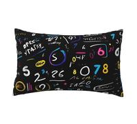 Funda de almohada con estampado de fórmula matemática para viajes, transpirable, lavable, para decoración del hogar, dormitorio, cama, funda suave