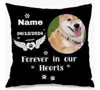 Funda de almohada conmemorativa personalizada con una foto especial y tu mensaje, dando a la decoración del hogar un profundo valor emocional y creando un momento significativo de regalo de