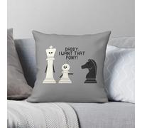 Funda de almohada cuadrada con texto en inglés «Daddy I Want That Pony», de poliéster, lino, terciopelo, con cremallera, decorativa, para el hogar