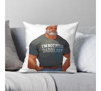 Funda de almohada cuadrada LGBT con texto en inglés "I'm Not Your Daddy Bear", de poliéster, lino, terciopelo, con cremallera, para decoración del hogar