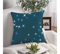 Funda de Almohada de Aniversario, Estrellas Coloridas, Confeti, Misterio, Belleza Abstracta, Hermoso cumpleaños, ráfaga Oscura, Carnaval, Funda de Almohada, cojín Cuadrado para sofá, Silla, Ropa de