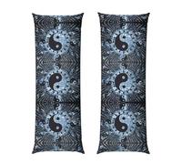Funda de almohada de cuerpo largo con diagrama Ying Yang de 20 x 54 pulgadas, transpirable y suave, ideal para decoración del hogar, dormitorio y regalos